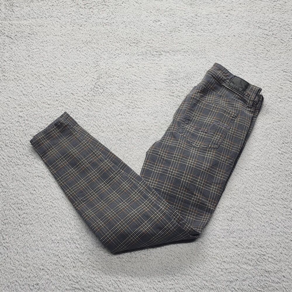 American Eagle Outfitters Plaid Super Stretch Pants Women's Size 4 Regular